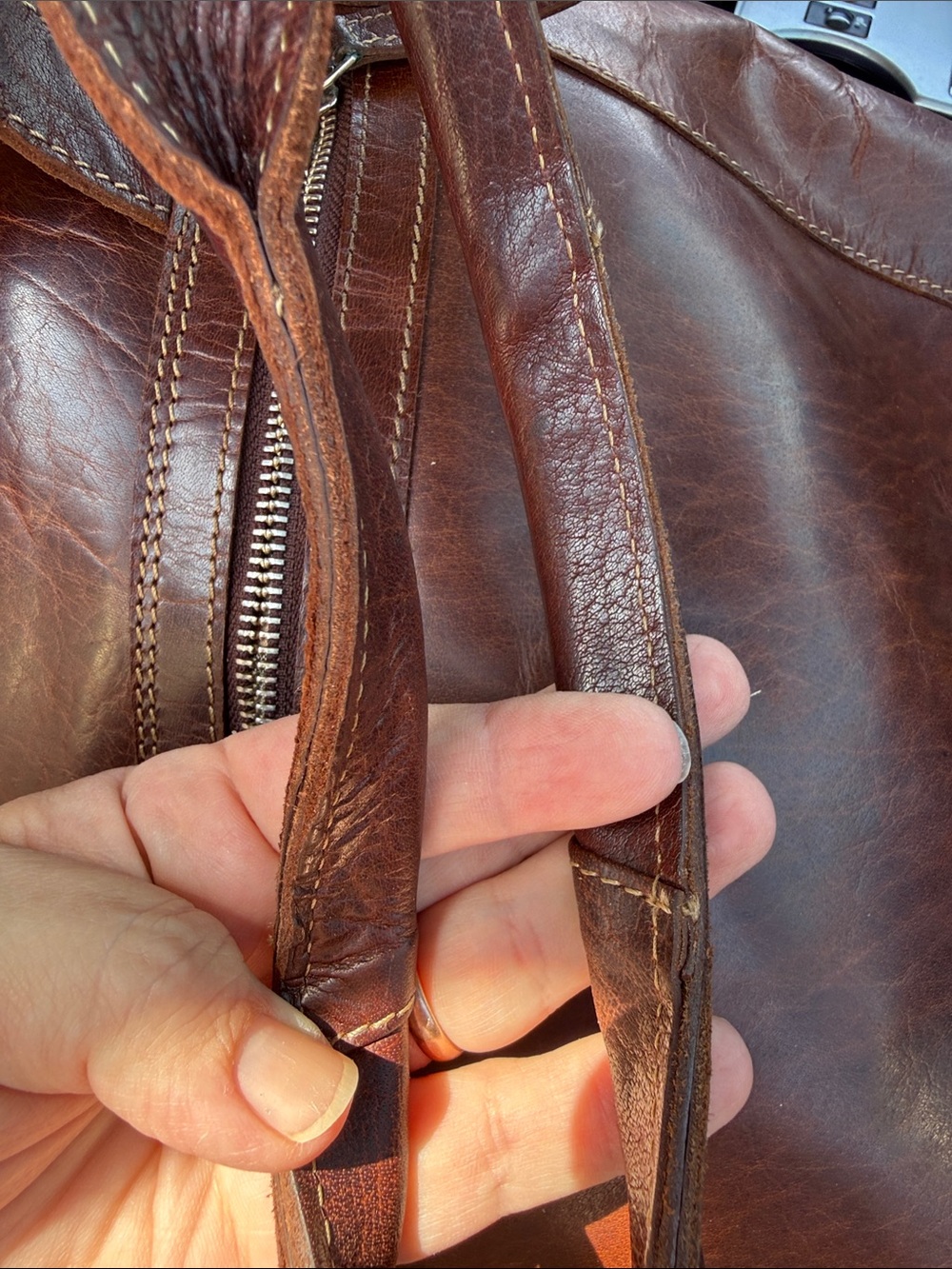 Wild West Los Angeles X Free People artisan leather tote bag - Picture 15 of 15